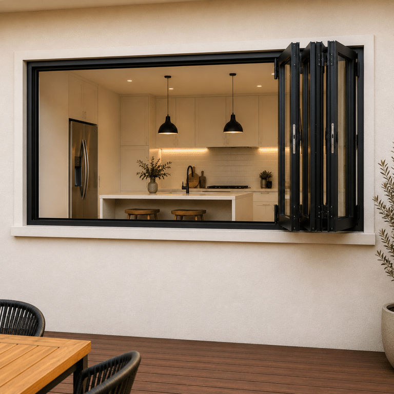Aluminium Stacking Bifold Window 4 Panel